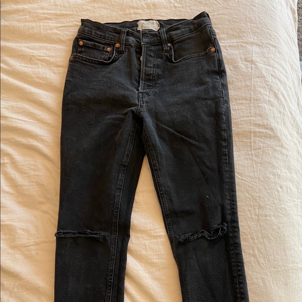 FREE PEOPLE denim blk jeans